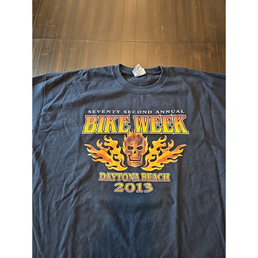 Fruit of the Loom Men Daytona Beach Shirt Bike Week 2013 Florida Biker Wear 2xl - Picture 4 of 11